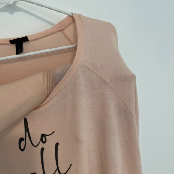 TORRID 1 Plus Size With Love Light Pink Hacci Raglan Sweatshirt Graphic Pullover - Picture 7 of 16